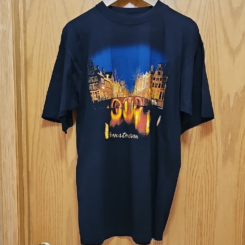 Amsterdam Graphic Black T-Shirt